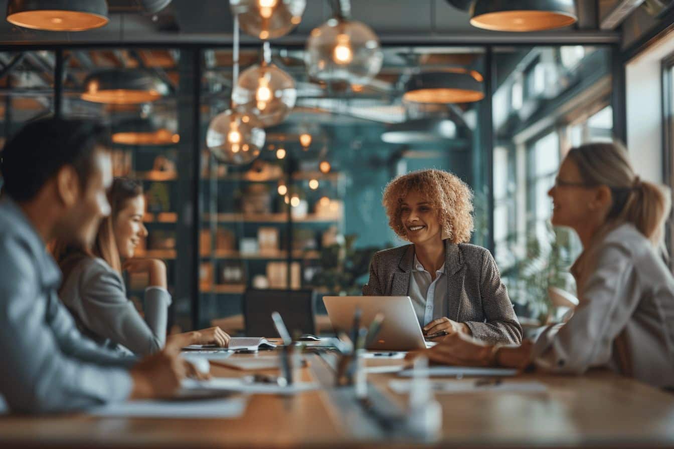 Leader inspirant motivant ses équipes vers le succès  
Gestionnaire dynamisant ses collaborateurs avec passion